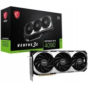 Karty graficzne - MSI GeForce RTX 4090 VENTUS 3X OC - 24GB - GDDR6X - 384bit - miniaturka - grafika 1