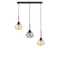 Lampy sufitowe - Lotftowa lampa wisząca na listwie 3-punktowa ROMOS LOFT z regulowaną długością przewodu - miniaturka - grafika 1
