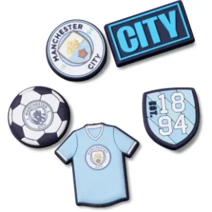 Zestaw 5 przypinek Jibbitz™ Manchester City 5-Pack 10012074 (CR358-a) Crocs - Glany damskie - miniaturka - grafika 1