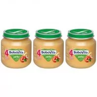 Desery dla dzieci - BoboVita Jabłko po 4 miesiącu Zestaw 3 x 125 g - miniaturka - grafika 1