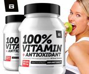 Witaminy i minerały dla sportowców - HI TEC BLADE 100% Vitamin+ Antyoksydanty 60 tab. - miniaturka - grafika 1