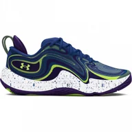 Buty sportowe męskie - Buty do koszykówki uniseks Under Armour UA Spawn 6 Start Of Season - granatowe - miniaturka - grafika 1