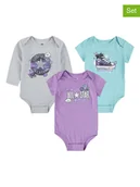 Body dla niemowląt - Converse Body (3 szt.) w kolorze błękitnym, fioletowym i szarym - miniaturka - grafika 1