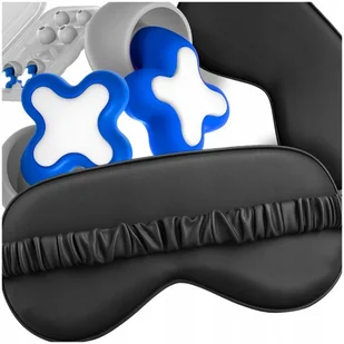 Opaska na oczy satynowa do spania + Zatyczki do uszu silikonowe wielorazowe - Akcesoria do bielizny - miniaturka - grafika 1