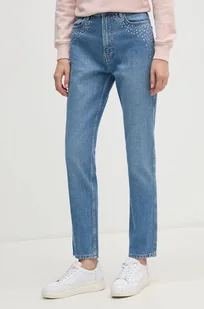 Pepe Jeans jeansy SLIM JEANS UHW SPARKLE damskie kolor niebieski PL204845 - Spodnie damskie - miniaturka - grafika 1