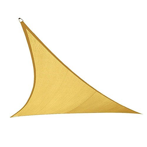 Coolaroo 473945 Coolhaven trójkątny żagiel przeciwsłoneczny z zestawem sprzętu, kwadratowy 30 cm, Sahara
