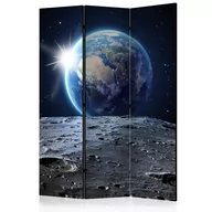 Parawany - Parawan 3-częściowy - Widok na Niebieską Planetę [Room Dividers] (rozmiar 135x172) - miniaturka - grafika 1
