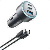 Ładowarki samochodowe - Ładowarka Samochodowa Anker 535 2XUSB C 1X Usb 67W Szybkie Ładowanie - miniaturka - grafika 1