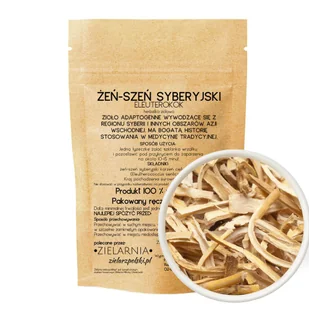 Żeń-szeń syberyjski korzeń cięty 50g ZIELARZPOLSKI.PL - Przyprawy i zioła sypkie - miniaturka - grafika 1