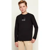 Koszulki dla chłopców - HUGO KIDS Longsleeve Regular Fit - miniaturka - grafika 1