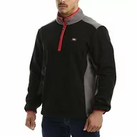 Koszulki męskie - Lee Cooper LCTOP303_BLK/G_S odzież robocza męska z zamkiem błyskawicznym na szyję termiczny niepigułkowy polar sweter roboczy sweter sweter top z odblaskowymi detalami, czarny/szary, mały LCTOP303 - miniaturka - grafika 1