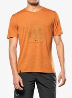 Koszulki i topy damskie - Koszulka z nadrukiem Salewa Eagle Dotted Mtn AM T-Shirt - burnt orange - miniaturka - grafika 1