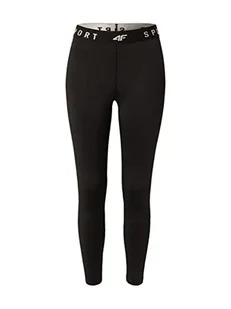 4F Damskie spodnie funkcyjne Spdf351 Jeans, głęboka czerń, M, głęboka czerń, M - Spodnie damskie - miniaturka - grafika 1