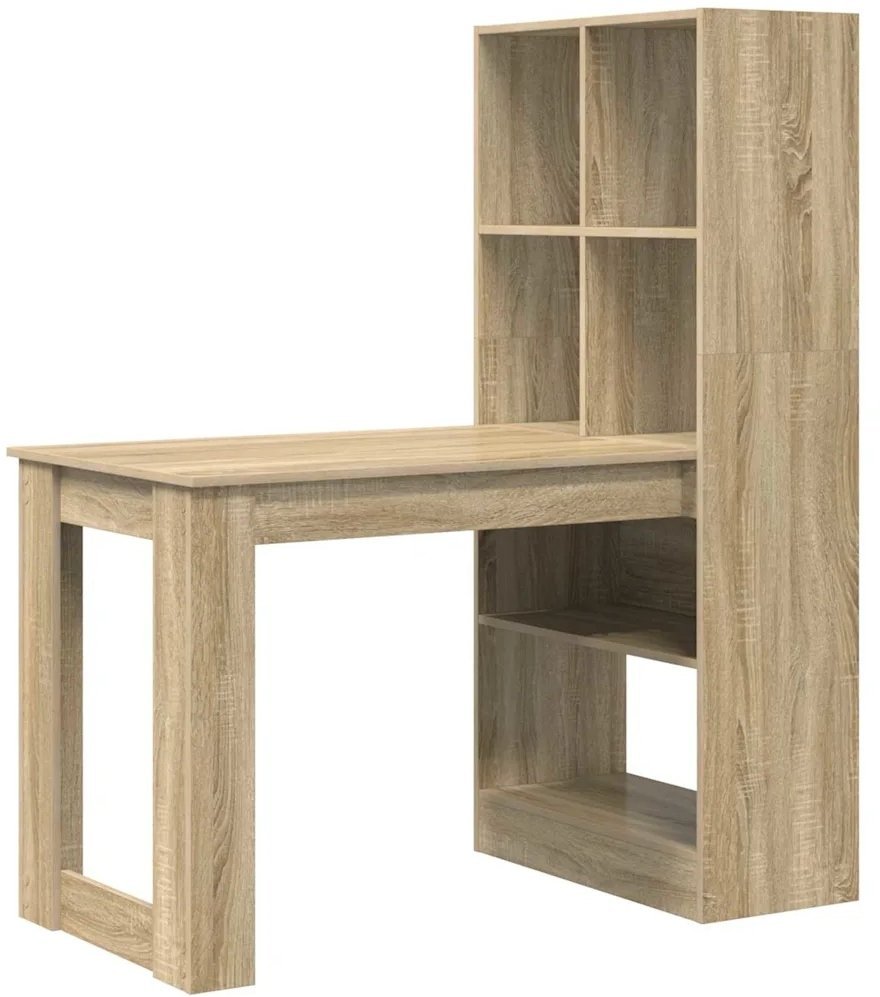 Biurko vidaXL Biurko dąb sonoma 122 x 67 x 145 cm