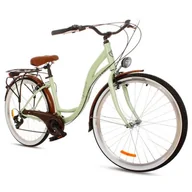 Rowery - GOETZE Rower miejski Mood 6B 28 cali damski Zielony - miniaturka - grafika 1