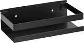 Półki łazienkowe - Delvant DELVANT BANO WISZĄCA PÓŁKA ŁAZIENKOWA CZARNA 20 CM - miniaturka - grafika 1