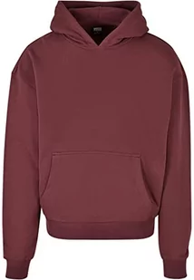 Urban Classics Ultra Heavy Hoody, męska bluza z kapturem z zamkiem błyskawicznym, dostępna w wielu różnych kolorach, rozmiary od XS do 5XL, Cherry, 3XL - Bluzy męskie - miniaturka - grafika 1