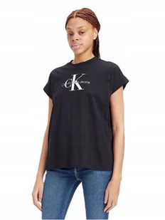 Calvin Klein Koszulka Damska T-shirt Czarna R. Xs - Koszulki i topy damskie - miniaturka - grafika 1