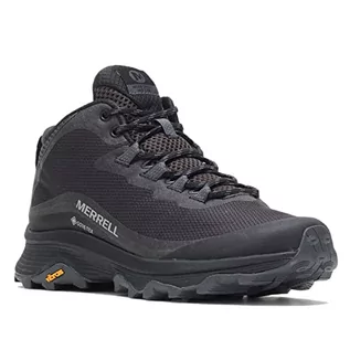 Buty trekkingowe damskie - Merrell Moab Speed Mid GTX, Buty trekkingowe damskie, Czarny Asphalt, 40 EU - grafika 1