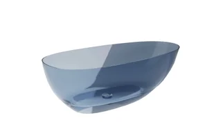 Wanna wolnostojąca Besco Xara 160x75 cm owalna żywica syntetyczna niebieska maskownica biała WAX-160-BWW - Wanny Wanna wolnostojąca Besco Xara 160x75 cm owalna żywica syntetyczna niebieska maskownica biała WAX-160-BWW - Wanny - miniaturka - grafika 1