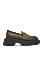 Półbuty damskie - G-Star Raw Loafersy CEO-WI34-JOSIA-04 Zielony - miniaturka - grafika 1