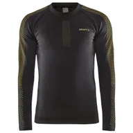 Koszulki sportowe męskie - Męska koszulka Craft Adv Warm Intensity Ls (2022) Rozmiar: XL / Kolor: czarny/brązowy - miniaturka - grafika 1