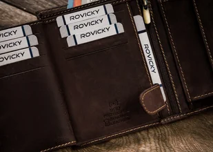 Duży, Pionowy Portfel Męski Ze Skóry Naturalnej Lumarko! - Portfele - miniaturka - grafika 14