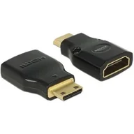 Adaptery i przejściówki - Delock adapter HDMI Mini-C(M)->HDMI(F) High Speed HDMI Ethernet 4k 65665 - miniaturka - grafika 1