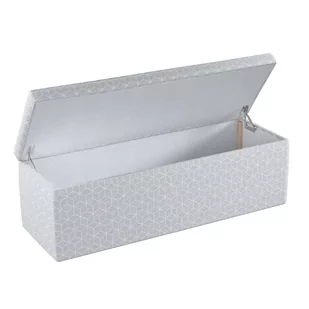 Dekoria.pl Dekoria.pl Skrzynia tapicerowana wzór sześcianów na szarym tle 90 × 40 × 40 cm Sunny 525-143-50 - Pufy i podnóżki - miniaturka - grafika 1