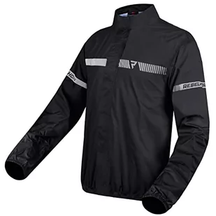 REBELHORN Horizon motocyklowa kurtka przeciwdeszczowa, laminowana membrana, elementy odblaskowe, wiatroszczelna, oddychająca, wodoszczelna, podwójne szwy, czarny, M - Odzież motocyklowa - miniaturka - grafika 1