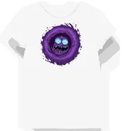 Koszulki i topy damskie - Koszulka damska biała z nadrukiem fioletowego portalu XS - miniaturka - grafika 1