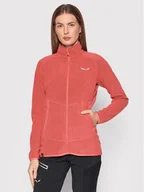 Bluzy sportowe damskie - Salewa Bluza techniczna Paganella 27925 Czerwony Slim Fit - miniaturka - grafika 1