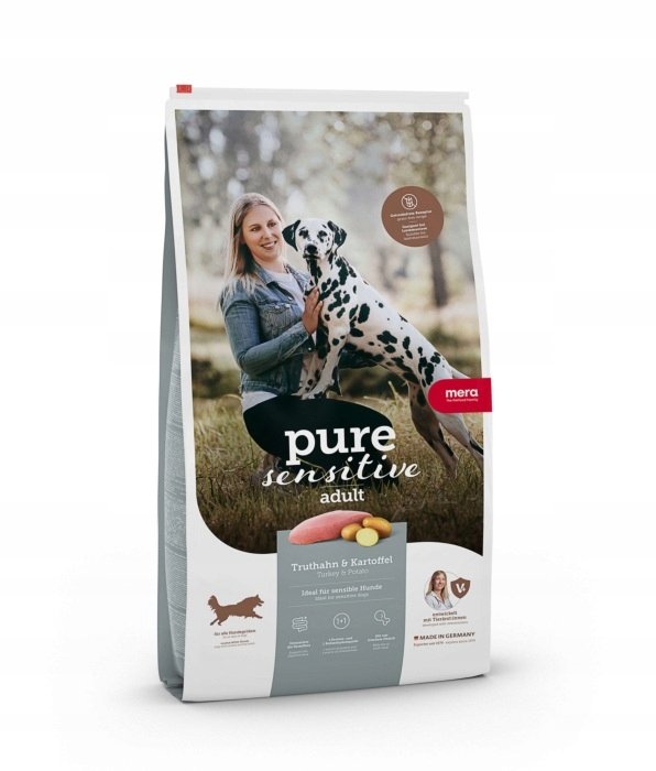 Mera Dog karma dla psów Pure Sensitive Fresh Meat indyk i ziemniaki, 12,5 kg 057150