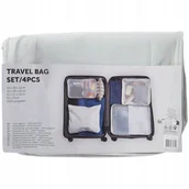Akcesoria podróżnicze - Organizer Opakowania Podróżne do walizki torby na wczasy zestaw 4 szt Szare - miniaturka - grafika 1