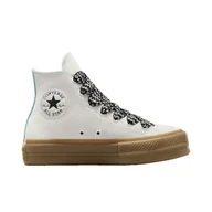 Trampki damskie - Converse Chuck Taylor All Star Eva Lift Platform Tonal Canvas Wysokie Damskie Trampki - miniaturka - grafika 1