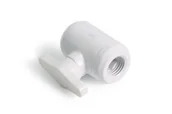 Chłodzenie wodne - Alphacool Icicle Zawór kulowy 2-drogowy G1/4 - biały - miniaturka - grafika 1