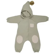 Kombinezony dla dzieci - Hi Little One kombinezon całoroczny z kapturem TOG 2,0 OverSize BOHO Sage roz L Pom Pom - miniaturka - grafika 1