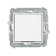 Wyłączniki światła i elektryczne - Wyłącznik pojedynczy Karlik MINI - biały mat - miniaturka - grafika 1