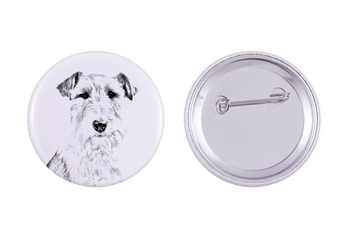 Foksterier szorstkowłosy - przypinka z twoim psem, dodaj własne foto, marka Art-Dog