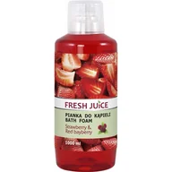Kosmetyki do kąpieli - Fresh Juice Pianka do kąpieli Truskawka 1L - miniaturka - grafika 1