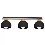 Lampy sufitowe - Decoland Żyrandol natynkowy DAMA 3xE27/60W/230V czarny - miniaturka - grafika 1