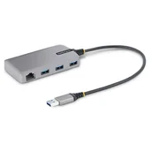 Huby USB - StarTech 5G3AGBB-USB-A-HUB huby i koncentratory USB 3.2 Gen 1 (3.1 Gen 1) Type-A 5000 Mbit/s Szary - miniaturka - grafika 1