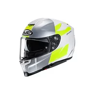 Kaski motocyklowe - Kask motocyklowy HJC RPHA 70 TERIKA MC4HSF, biały/szary/żółty, rozmiar S - miniaturka - grafika 1