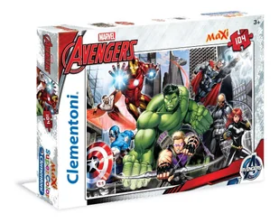 Clementoni, puzzle, Marvel, Avengers, maxi, 104 el. - Puzzle Clementoni, puzzle, Marvel, Avengers, maxi, 104 el. - Puzzle - miniaturka - grafika 1