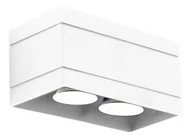 Lampy sufitowe - Lampex Plafon Quado DELUXE 2, biały, 10x20 cm - miniaturka - grafika 1
