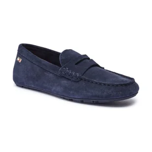 Tommy Hilfiger Skórzane mokasyny - Mokasyny damskie - miniaturka - grafika 1