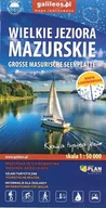 Obcojęzyczne przewodniki, mapy i atlasy - Mapa turystyczna Wielkie Jeziora Mazurskie lam. - książka - miniaturka - grafika 1