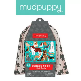 Mudpuppy, Puzzle podróżne w woreczku Pieski, 36 elem. - Puzzle - miniaturka - grafika 1