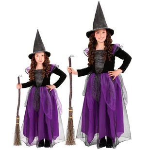 Strój mała czarownica fioletowa -98 - Stroje karnawałowe - miniaturka - grafika 1