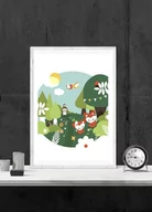 Plakaty - Galeria Plakatu, Plakat, Wiosna W Zaczarowanym Lesie, 61x91,5 cm - miniaturka - grafika 1